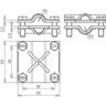MORSETTO A CROCE CU PER TD 8-10/8-10MM