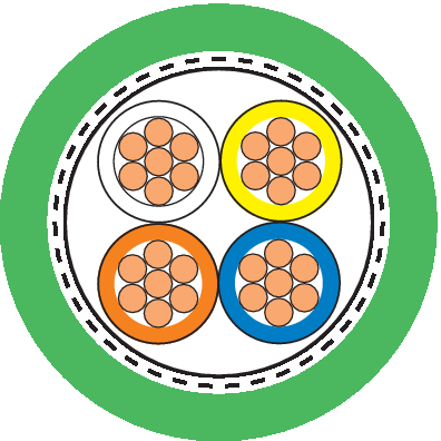 ETHERLINE CAT.5E 105 PLUS 2X2XAWG22/7