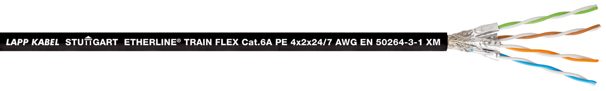ETHERLINE TRAIN FLEX CAT.6A 4X2X24/7 PE