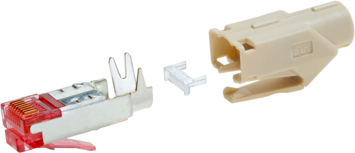 RJ45 STECKER TM31 HIROSE CAT.6A GY