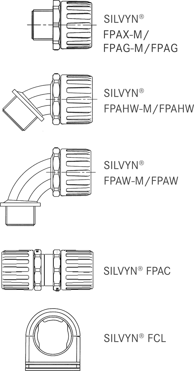 SILVYN FPAS PA6 28 / 22.8X28.5 BK 50M