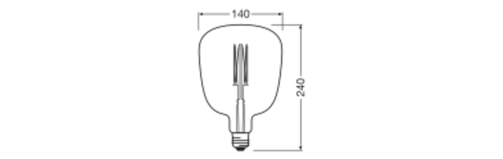 1906LG140ED 4,5W/816230VFILSME27FS1OSRAM