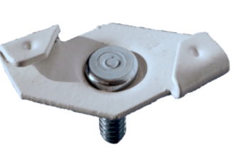 CLIP A ROMBO X CONTROSOF. M6X9 ZINC.CALDO