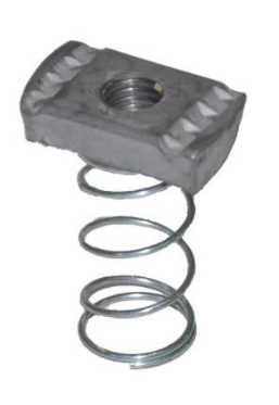 DADO M8 ZINC.CALDO MOLLA LUNGA X STRUT