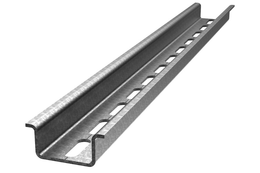 GUIDA DIN PASSIVATA FORATA 35X15 2M