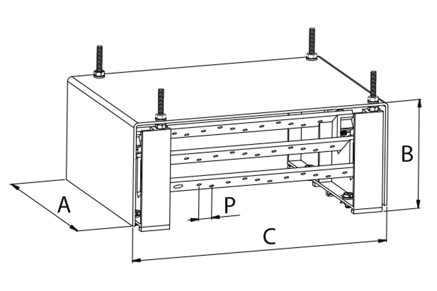KIT RIPARTITORE 400A 11 OUT M6