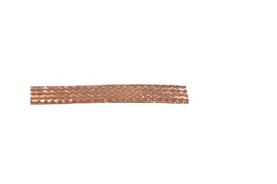 TRECCIA PIATTA RAME ROSSO 75MMQ L20M